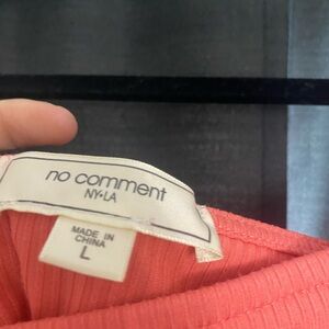 No Comment Coral Top